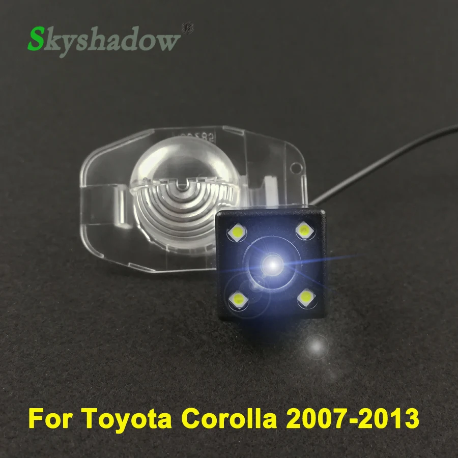 Для Toyota Corolla 2007 2013 автомобильный CCD 4 светодиодный с ночным видением для парковки