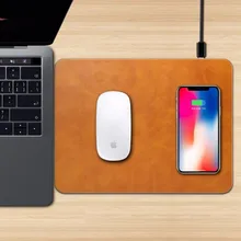 Qi Беспроводной Зарядное устройство коврик для зарядки мыши коврик для iPhone X, 8, 8 Plus, для Samsung S8 Plus S7 S6 Edge Note 8 Note 5