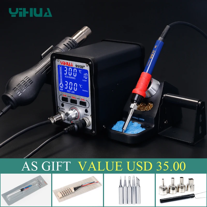 

YIHUA 995D+ soldering station used for motherboard repair tool