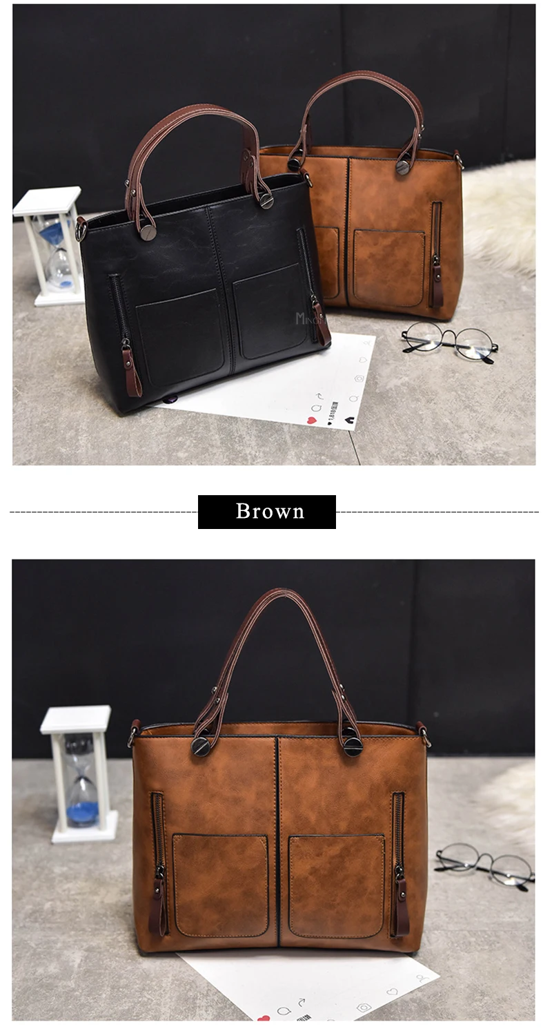 Minofious vintage feminina bolsa de ombro feminino