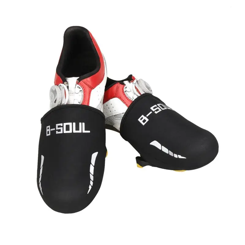 Bicycle Shoes Covers Windproof Warm Cycling Bike Winter Sports Overshoes Black