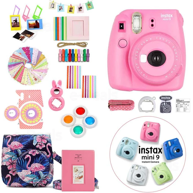 5 Colors Fujifilm Instax Mini 9 Instant Camera Photo Camera+accessory Kit -  Bag Case Protector+album+filter+sticker+frame+other - Film Cameras -  AliExpress