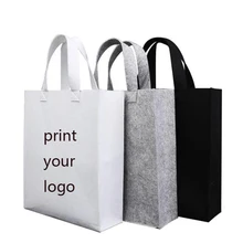 Custom shopping bags print logo High quality felt bags more color choose custom size and logo