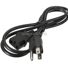 3 зубец США штекер шнур питания переменного тока Кабель 1,2 м 4 фута для ПК настольный монитор компьютер блок питания конвертер адаптер