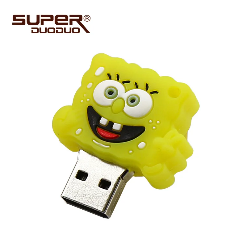 Pendrive 4GB 8GB 16GB 32GB 64GB USB Flash Drive Cute Spongebob Patrick together U disk lovely creative Cartoon pen drive Pendrive 4GB 8GB 16GB 32GB 64GB USB Flash Drive Cute Spongebob Patrick together U disk lovely creative Cartoon pen drive