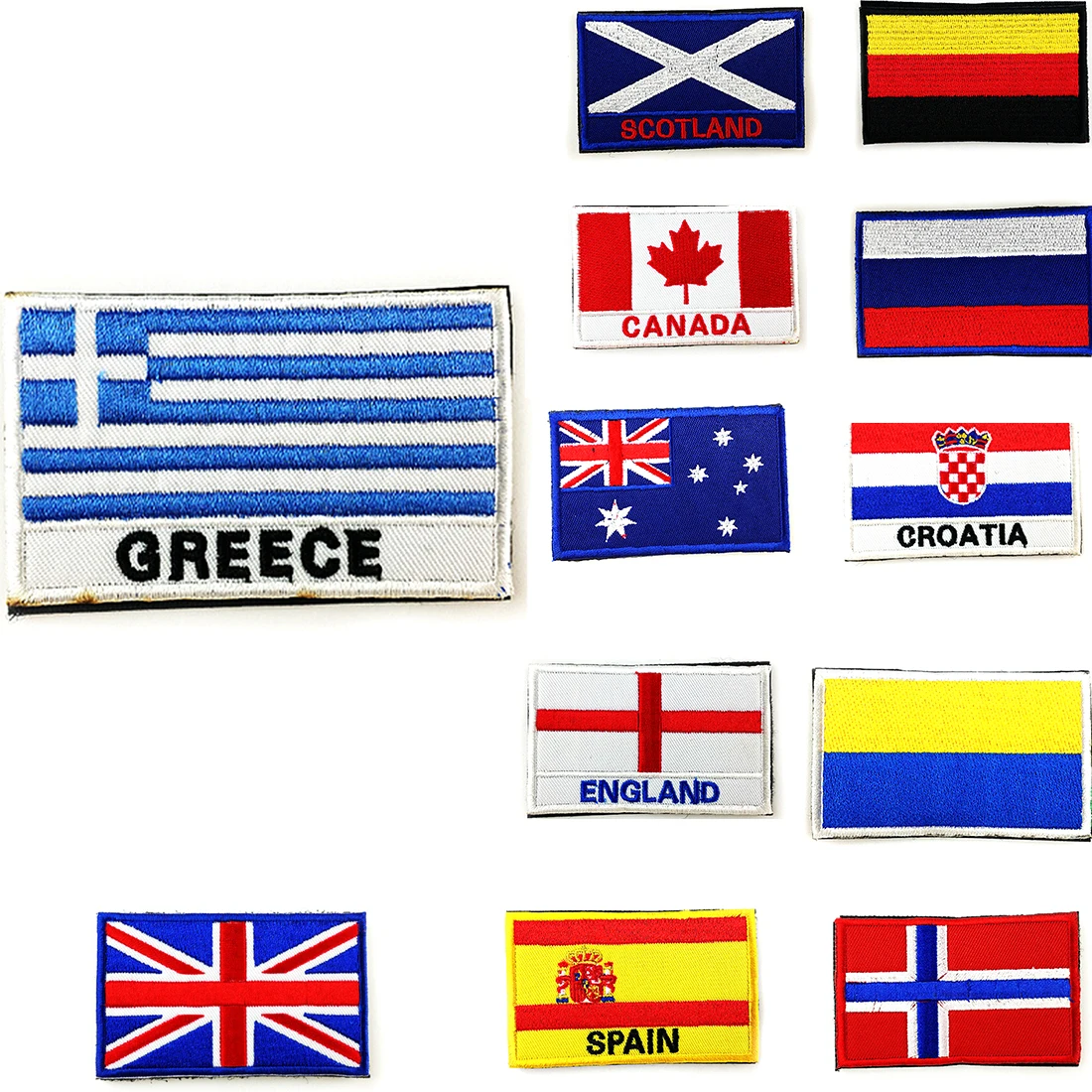 12 countries Flag Patch Army Military Morale Badge Tactical Armband