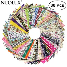 NUOLUX 30/50 шт Цветочный хлопок ремесло ткань квадратный лист для лоскутного шитья DIY ремесло патчи украшения
