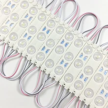 1000 шт. светодиодный модуль впрыска 2835 1,2 W DC12V Водонепроницаемый холодный белый Светодиодный модули для рекламной вывески наружный рекламный щит