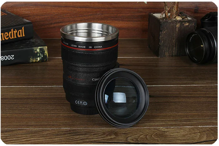 Transhome креативная самоперемешивающаяся кружка с объективом камеры кружки 300 мл кружка из нержавеющей стали с крышкой чайная чашка с двойными стенками кофейные чашки для поездок