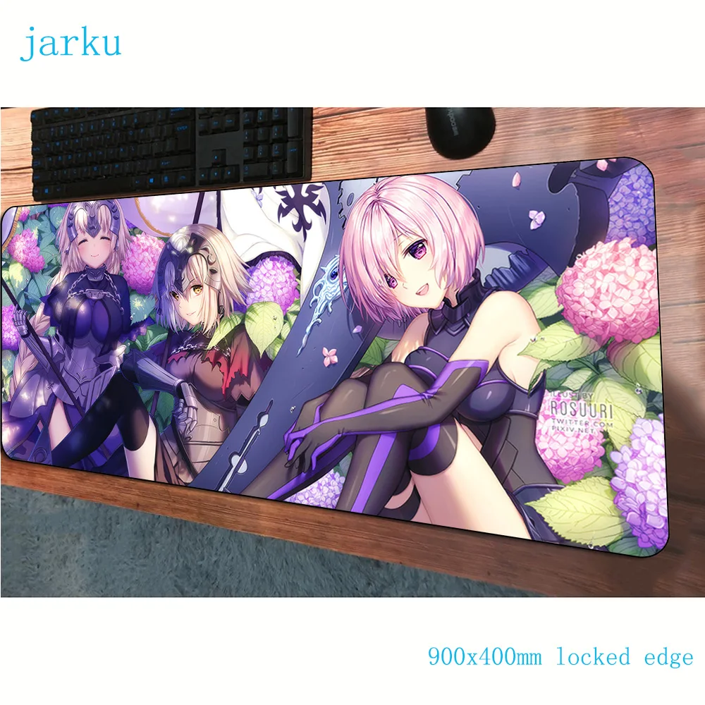  fate grand order mouse pad 900x400mm mousepads anime gaming mousepad gamer wrist rest personalized 