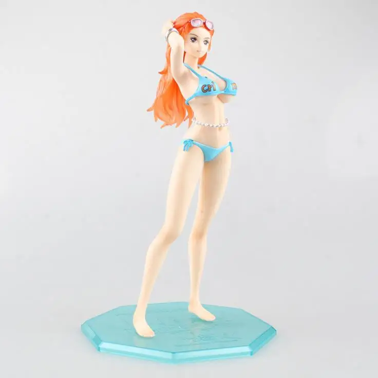 

Anime One Piece Nami 2 Years Later Sexy Swimming Suit Ver. Action Figure PVC Collection Model Toy Gift With Box 24cm