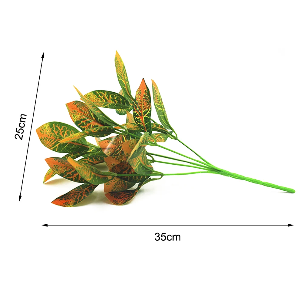 Пластиковые бонсай поддельные листья Искусственный лист трава имитация зеленого растения маленькие персидские листья растения для украшения дома и сада - Цвет: A18