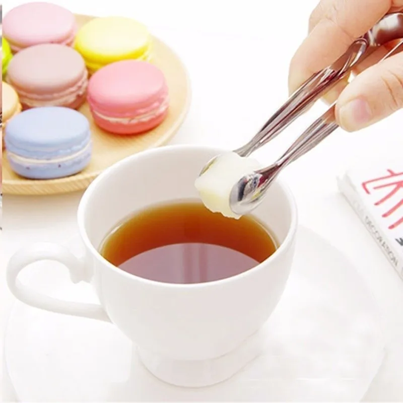 

1pc Mini Sugar Clip Tweezer Stainless Steel Clamp Tongs Clips Coffee Ice Cube Little Clamp Tea Clips Hot Kitchen Bar Tools