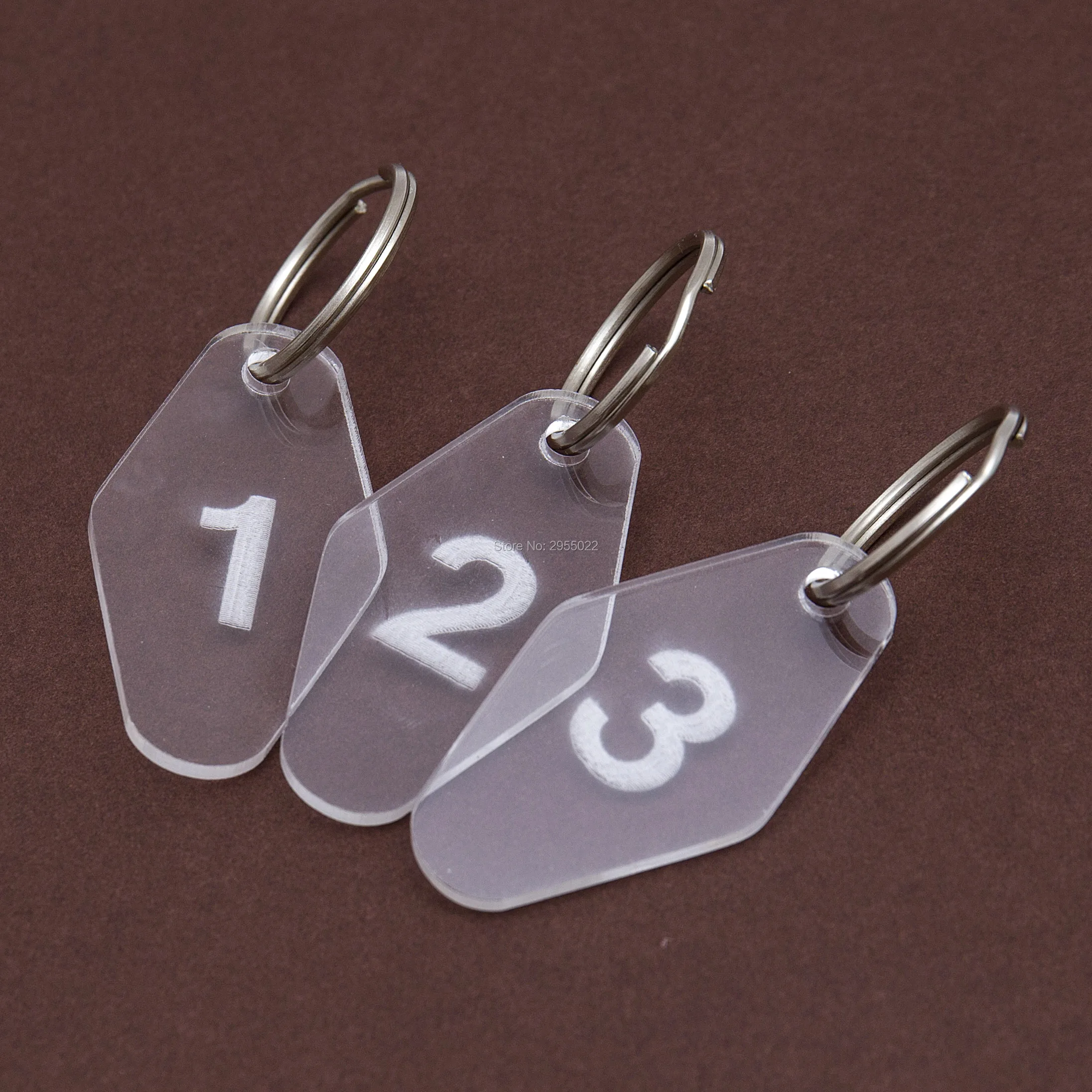 Акриловые брелки для ключей с лазерной резкой ярлыки раздевалок|laser cut|keychain numbertag