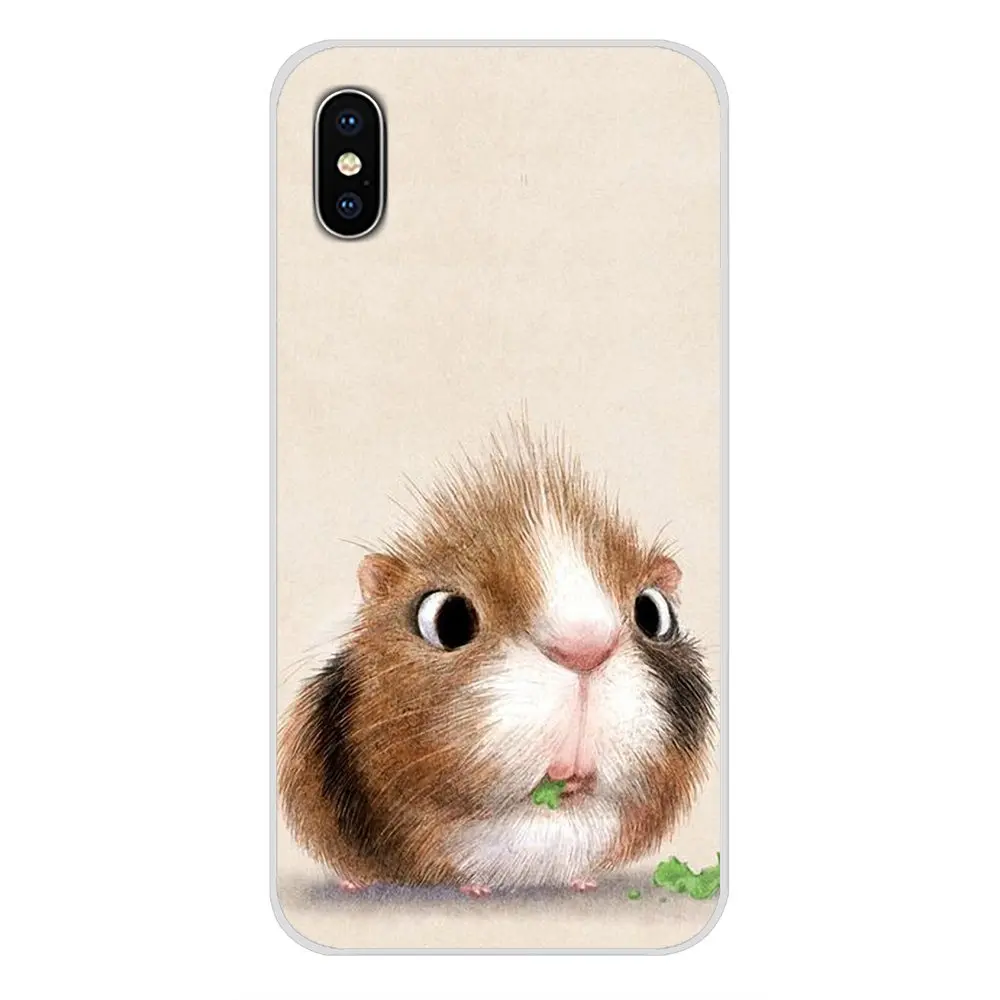 Милые животные морская свинка аксессуары чехлы для телефонов Чехлы Apple iPhone X XR XS MAX