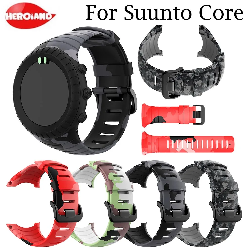 

watchstrap Replacement Silicone Strap for Sunnto core outdoor Sport Smart Wristband for Sunnto core Band Bracelet Accessories