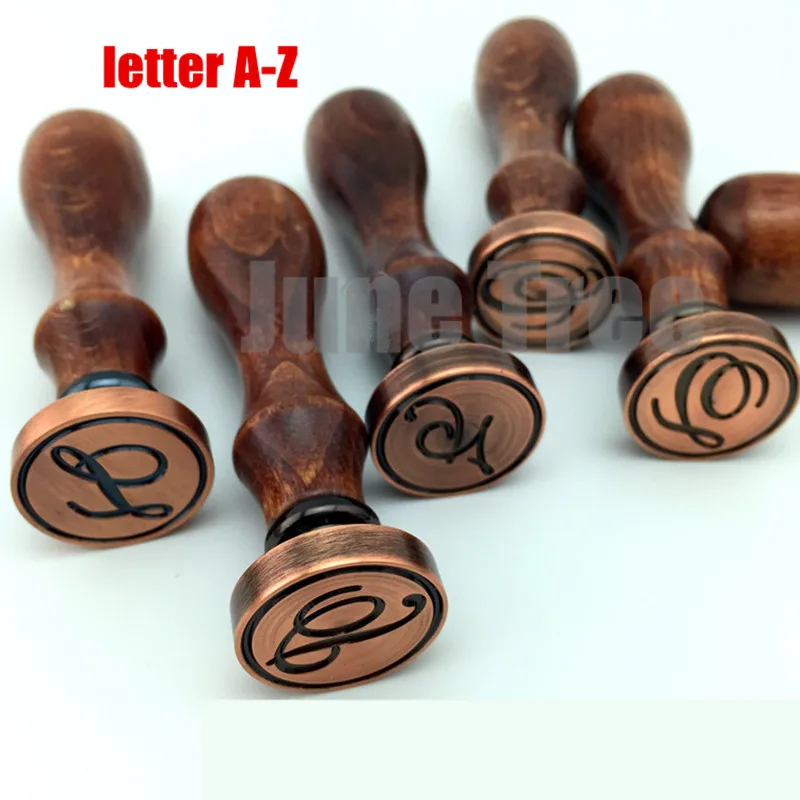 

Retro High Quality Classic 26 letter A-Z Alphabet Initial Sealing Wax Seal Stamp Post Decorative Free Shipping JY0519