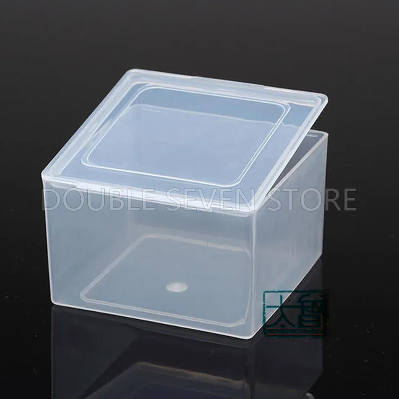 

10pcs 8cm Square Plastic Storage Box PP Transparent Small Case Pack boxes DIY Making Part Material Accessories Supplies