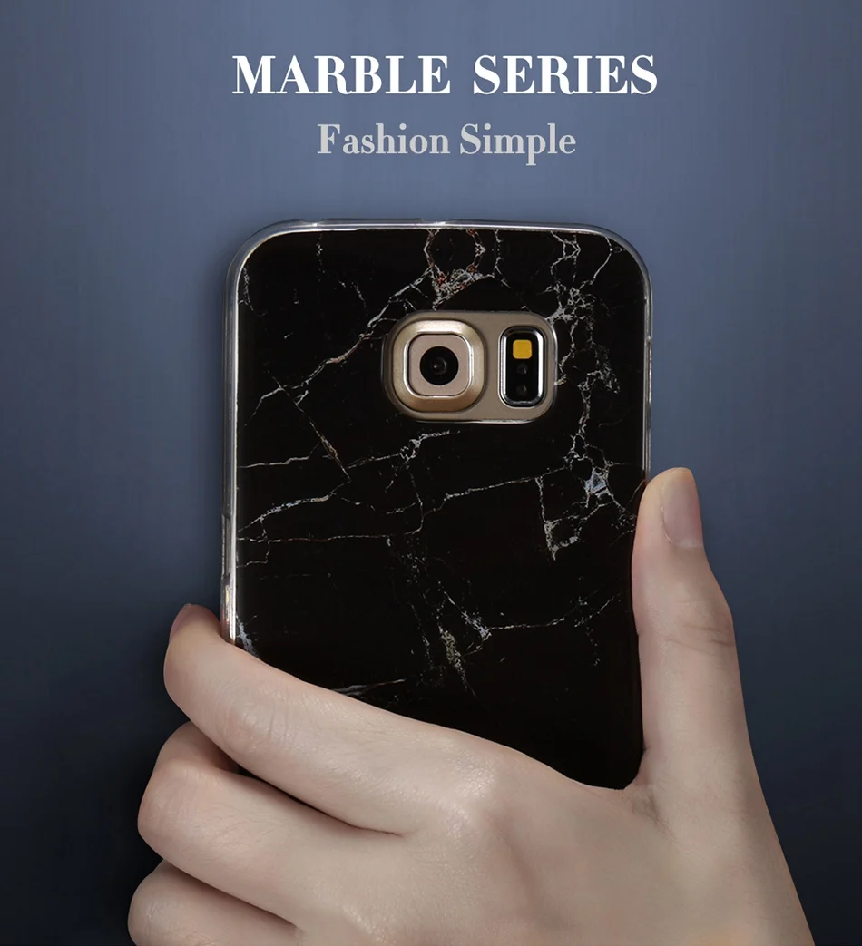 Marble Skin Case For Samsung Galaxy S8 Plus S7 S6 Edge S4 Soft Silicon Phone Cases  (1)