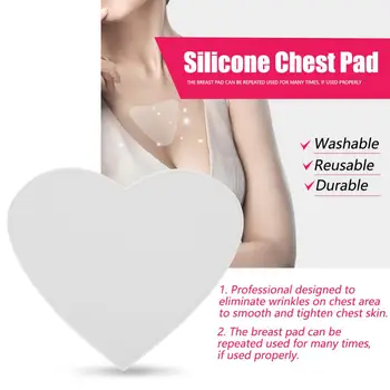 

Washable Silicone Anti Wrinkle Chest Pads Skin Tighten Lifting Eliminate Wrinkle Breast Care Pad Reusable Anti aging Chest Pad
