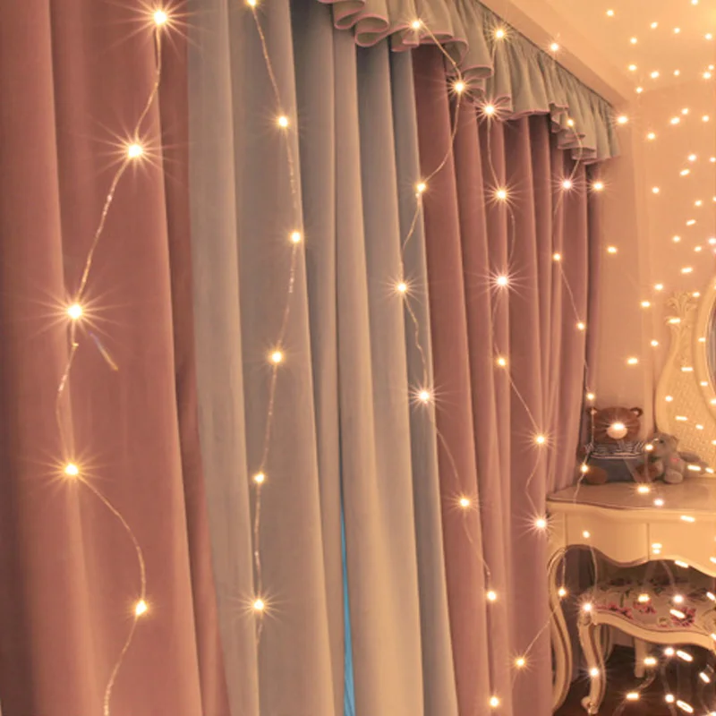 

3x3m 300 LED Icicle Copper Wire String Lights USB Fairy Lights String Garland For Wedding Party Curtain Garden Decor