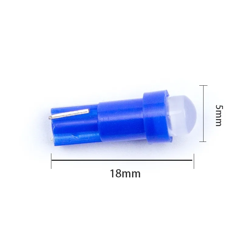 20 шт./лот T5 супер яркий COB 1 SMD Светодиодная Автомобильная индикаторная приборная панель номерной знак автомобильный скоростной клиновой датчик светильник лампа 12 В