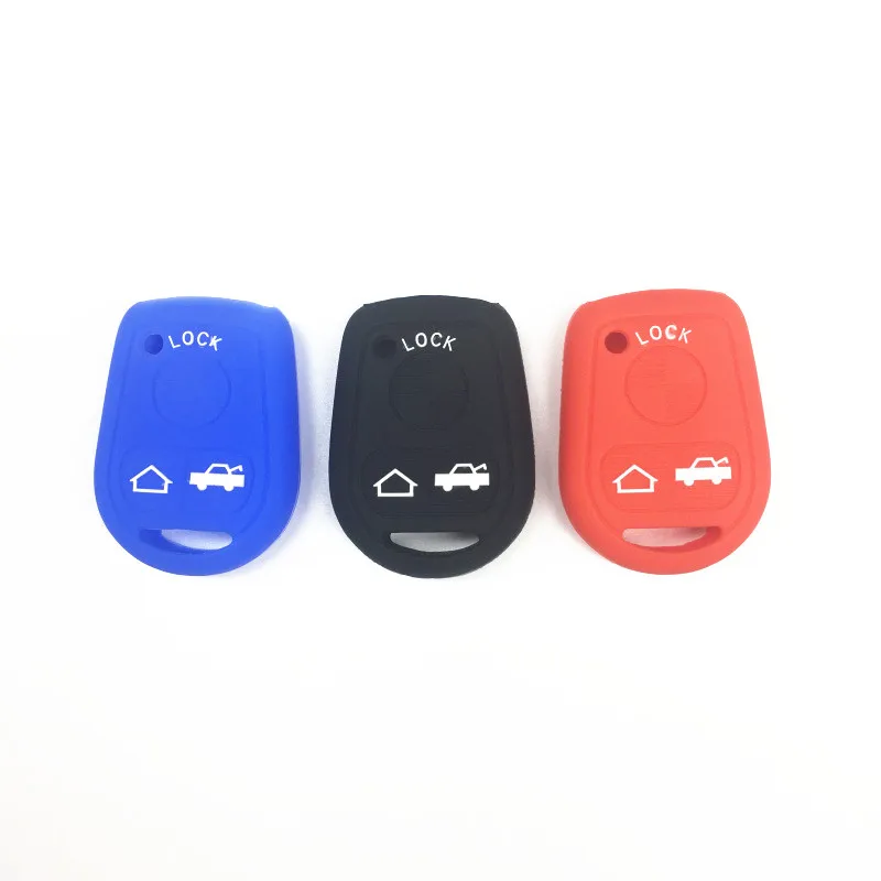 

Silicone Key Case For BMW E31 E32 E34 E36 E38 E39 E46 Z3 3Button Straight Remote Car Key Cover Protecor