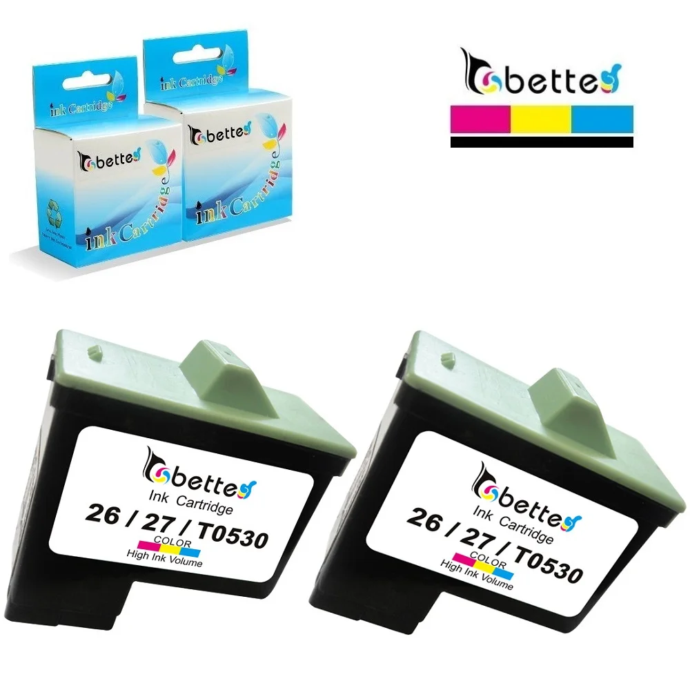 2PK, чернил, Cartridges10N0027 для Lexmark 27 принтер Z605 Z615 Z617 Z640 Z645 Z717 Z817 Z819 X74 X75 X1100 X1150 X2250 X1195 X1290