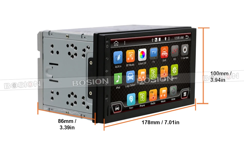 Best Quad 4 Core 7 INCH 2 Din Android 7.1 Car Audio Non-DVD Stereo Radio GPS 3G WiFi GPS Navigation Head Unit For Universal Car 3