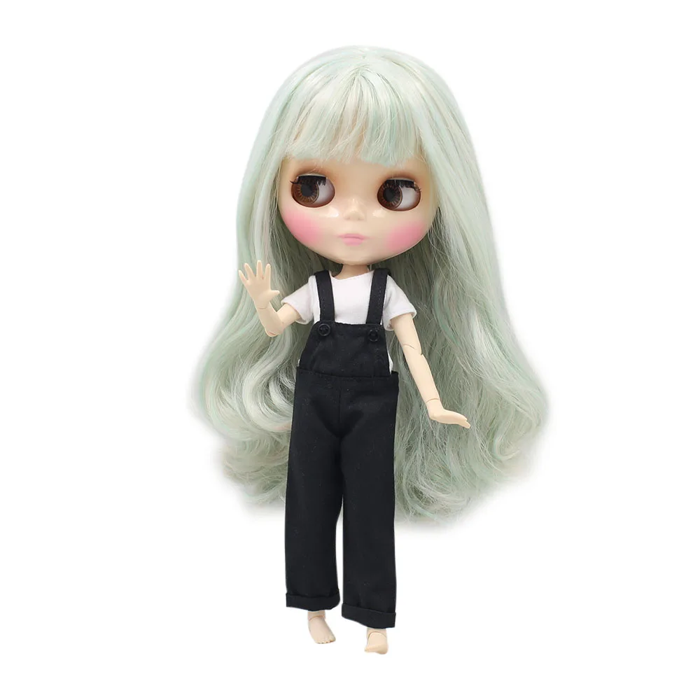 blyth doll joint doll Bangs hairstyle mint pink color Change for you