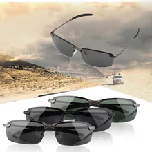 Men’s HD Sunglasses Outdoor wide Eyewear Driving Anti-Glare Wear-resisting Lens Relieve Visual Fatigue mens sunglasses 2017