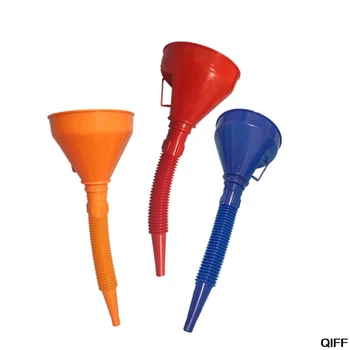 

Car Refueling Funnel With Filter Detachable Hose Gasoline Engine Oil Additive Motorcycle Farm Machine Use May06
