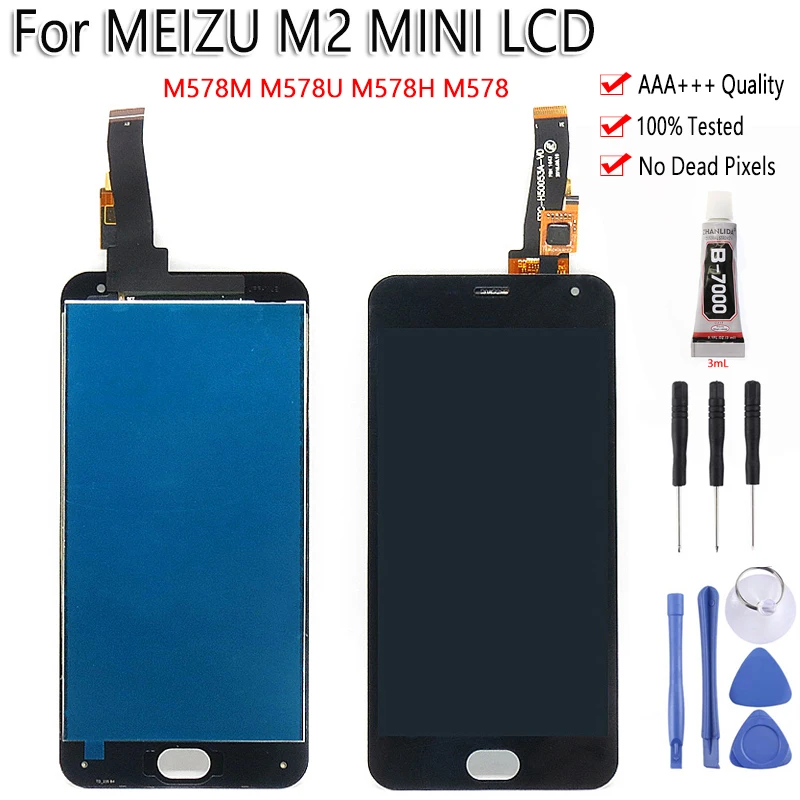

5.0" Original For MEIZU M2 Mini LCD Display Touch Screen Digitizer Assembly With Frame For MEIZU M2 LCD M578 M578M M578U