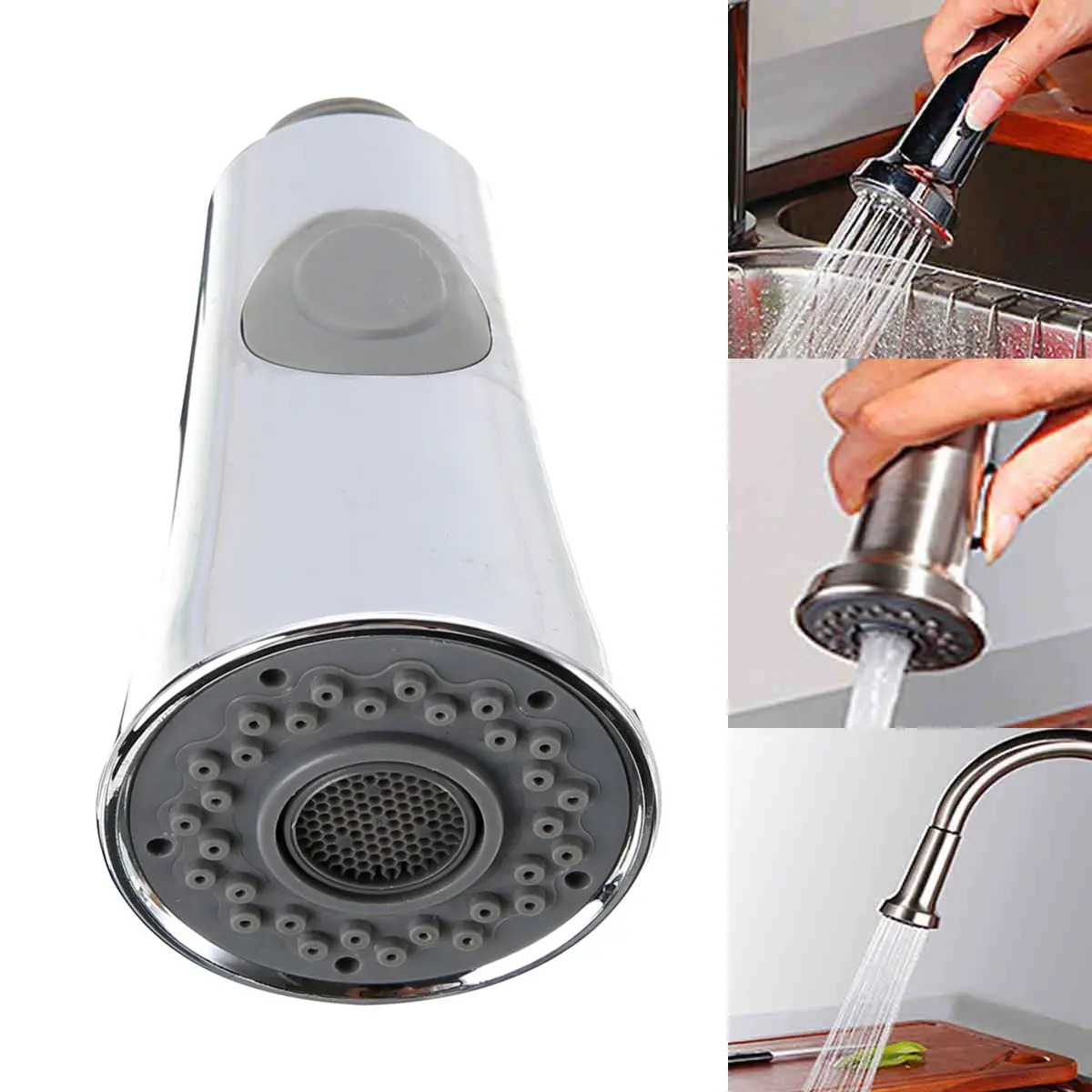 Mayitr ABS Spray Head Kitchen Sink Faucet Pull Down Spray Shower Head  Replacement Kitchen Accessories