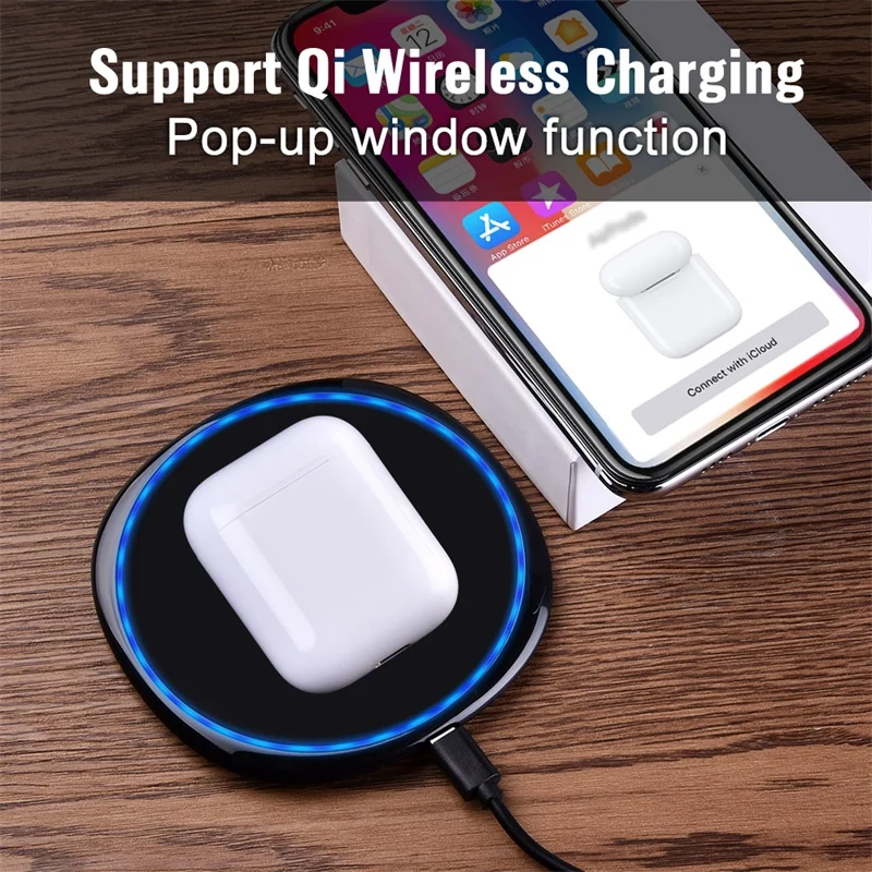 i60 TWS Pop Up 1 1 Air Wireless Bluetooth Earphone Separate Use QI Wireless Charging Bass Pods Earphones PK i30 i20 i12 i10 TWS