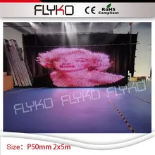 Ночной клуб P5 видение светодиодный занавес видео штора дисплей 7ft* 17ft ПК контроллер для ди-Джея свет для сцены парти Крытый decoratioin