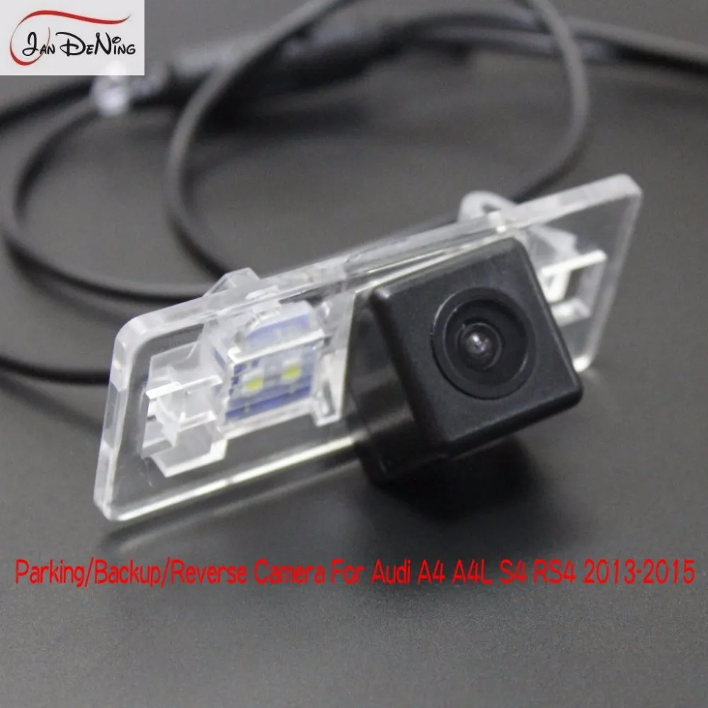 

JanDeNing HD CCD Car Rear View Parking/ CCD Reverse Camera/License Plate Light OEM Waterproof For Audi A4 A4L S4 RS4 2013-2015