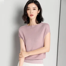 korean fashion clothes 2019 tops O Neck women plus size short Bat Sleev Blouse Solid white summer Elegant thin Ice Silk shirts