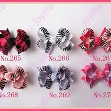 45 шт. 2.5 ''Мода лотоса волосы бант Разноцветные бутик волосы луки девушка заколки для волос