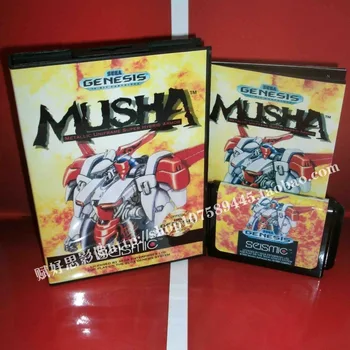 

Sega MD game - MUSHA (U) with Box and Manual for 16 bit Sega MD game Cartridge Megadrive Genesis system