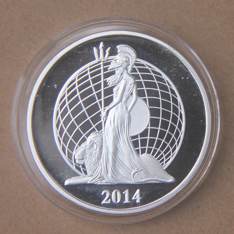 

The British Empire Brittany Silver Goddess Coins Ireland Commemorative Coins