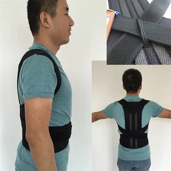 

Adjustable Spine Back Brace Therapy Belt Steel Plate Orthopedic Posture Corrector Brace Shoulder Lower Back Support Belt Corsets
