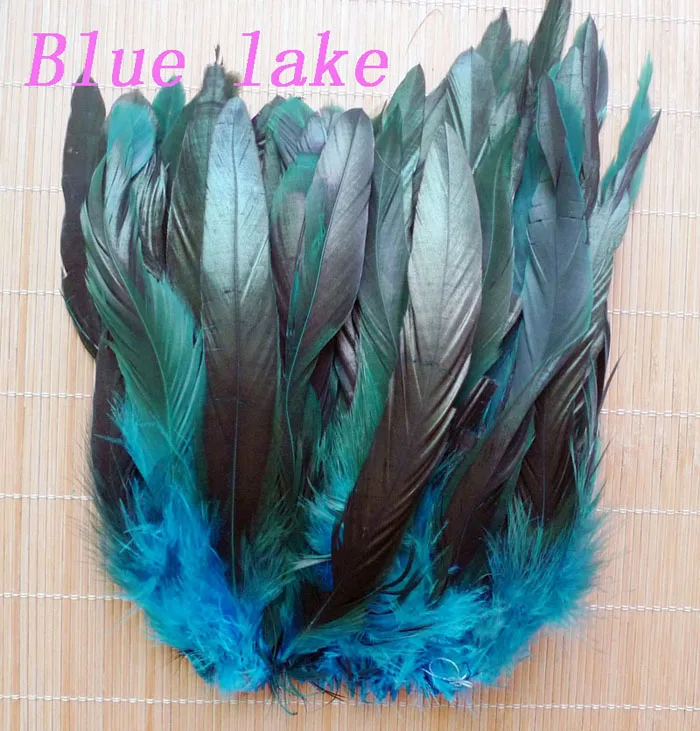 50 шт. 12,5-20 см 13 Цветов цыпленок фазана хвост петуха перья для маски изделия ремесла платье шляпу, делая украшения - Цвет: Sky Blue