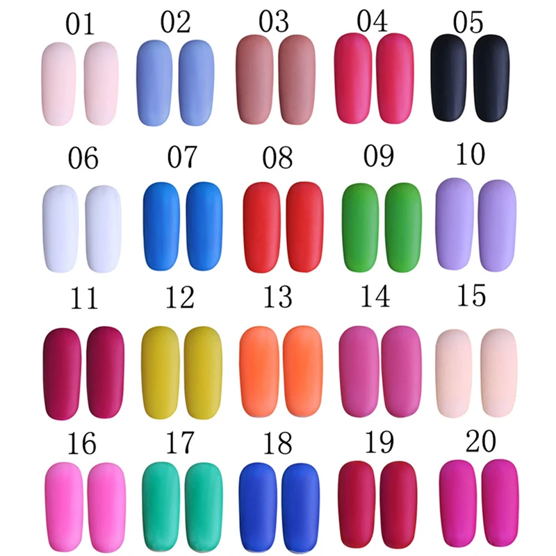 40 цветов пигменты 12 мл матовый тусклый лак для ногтей Быстросохнущий стойкий лак для ногтей матовый лак для ногтей гель для макияжа Прямая поставка