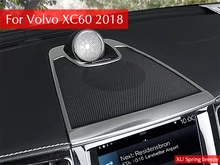 Auto Cruscotto Console Copertura Dell’altoparlante Audio Lunetta Anello Sticker Telaio Contorno Auto accessori styling Per 2018 2019 Volvo XC60