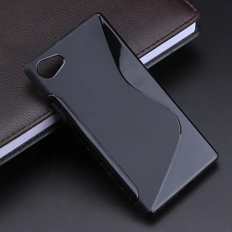 S-Line Anti Skidding Gel TPU Slim Soft Case Back Cover For Sony Xperia Z5 Compact Min Mobile Phone Rubber silicone Bag |