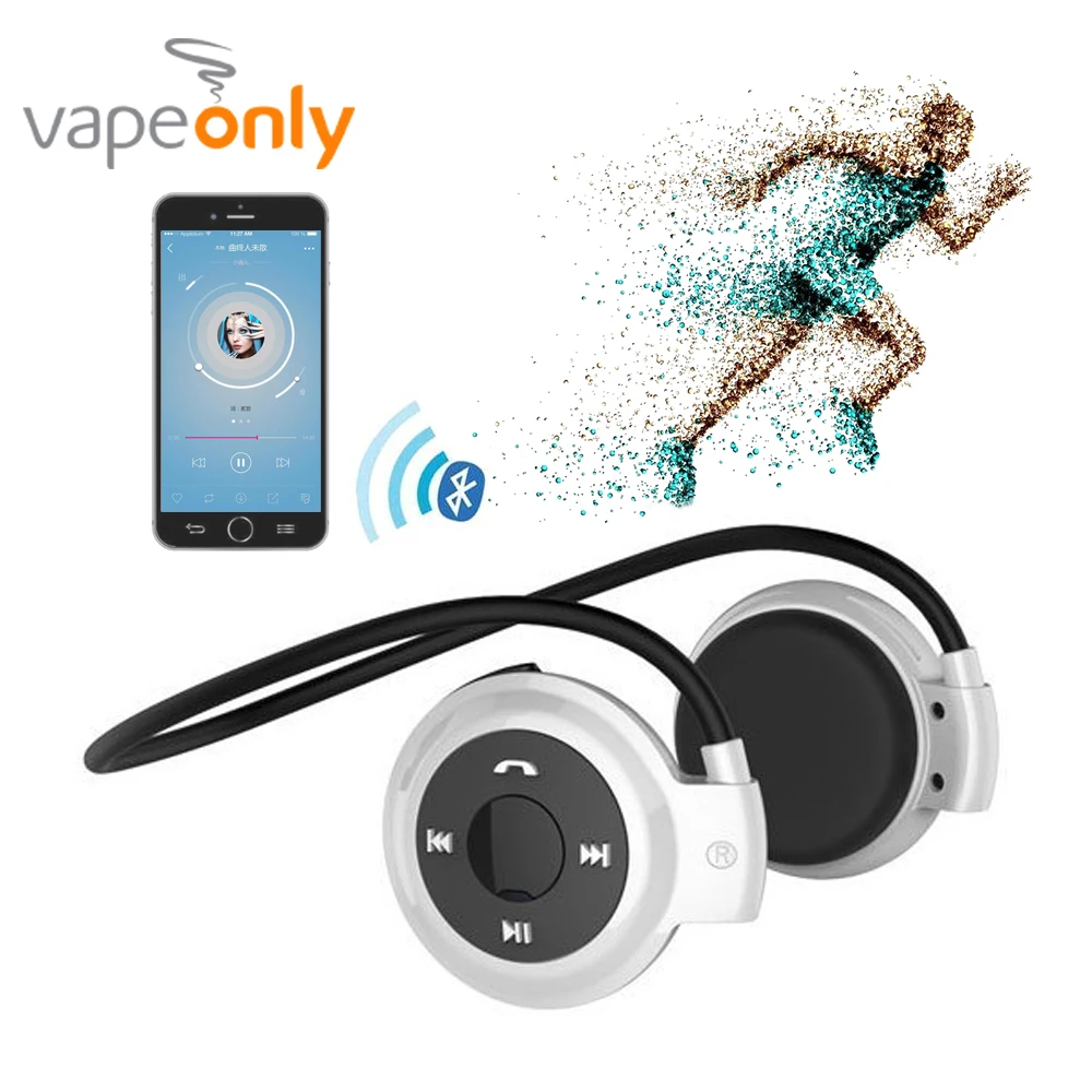 

Vapeonly Foldable Bluetooth Headsets Wireless Sweatproof Sports Headphone Support TF Card Mini Headset for Smartphone Earphones