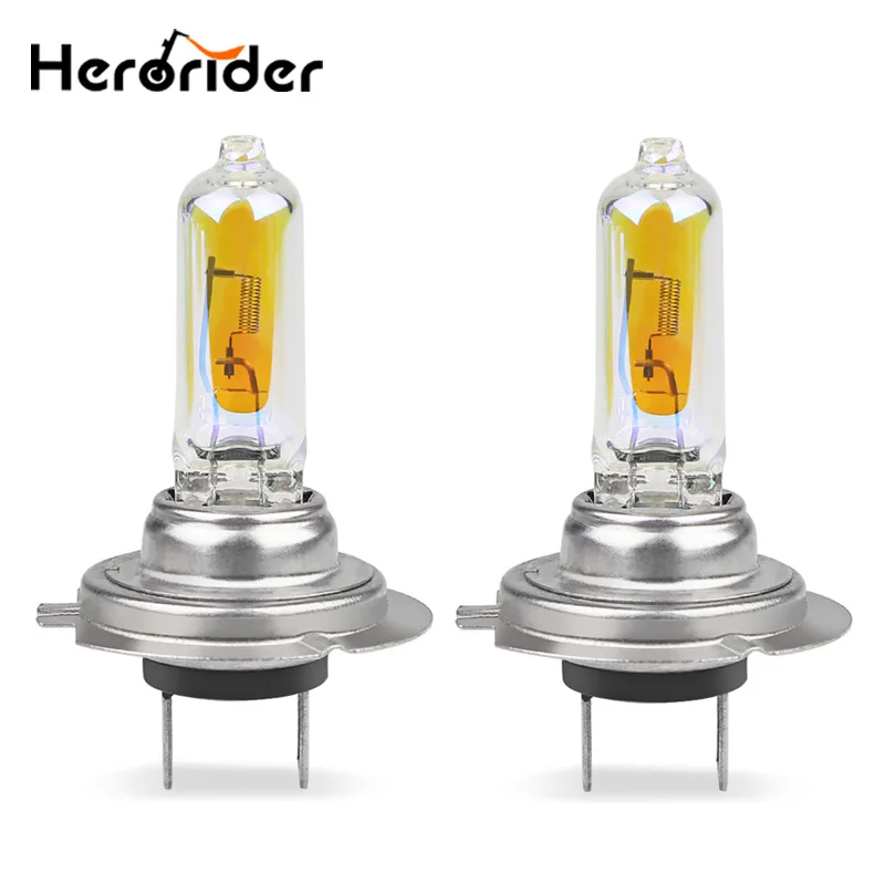 Галогенная лампа herorider 2 шт. H7 2300k супер яркая желтая золотистая h7 12 В 55 Вт