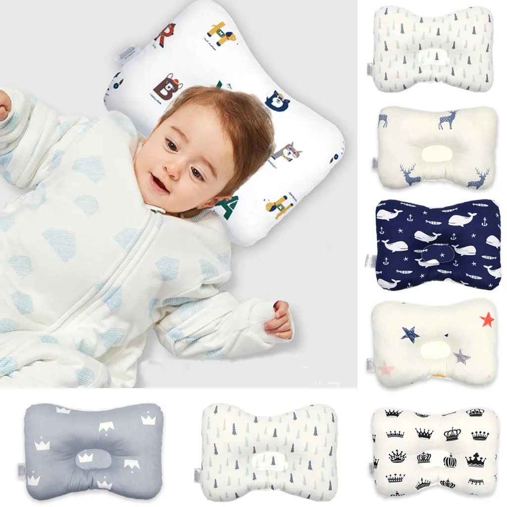 Подушка для защиты головы, подушка для новорожденных, детские подушки с животным принтом, хлопковая детская подушка, позиционер сна, подарок для ребенка, Прямая поставка