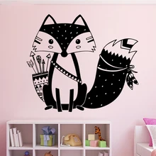 Lovely Fox Animal DIY Wallpaper Removable Wall Stickers for Kids Rooms Baby Rooms Stikers for Wall